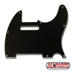 Allparts T-Style Pickguard 8-Hole 3-Ply Black