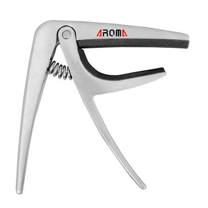 Aroma AC01 Capo for 6-String Acoustic or Electric Guitar - Silver