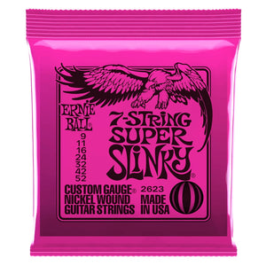 Ernie Ball Super Slinky 7-String Electric Guitar Strings (9-52) - Downtown Music Sydney