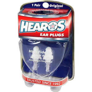 Hearos High Fidelity Musician's Ear Plugs + Case
