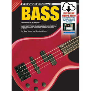 Progressive Bass Guitar Book with Online Audio & Video - Downtown Music Sydney