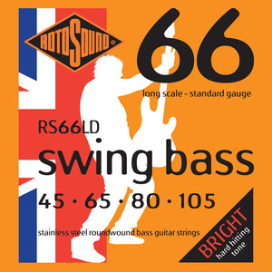 Rotosound RS66LD Swing Bass 66 Stainless Steel Bass Strings (45-105)
