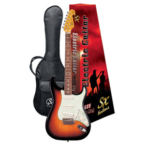 SX VES62TS Electric Guitar - 3-Tone Sunburst