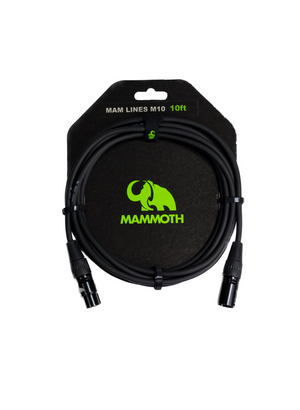 Mammoth MAM Lines M10 XLR-XLR Microphone Cable - 10ft