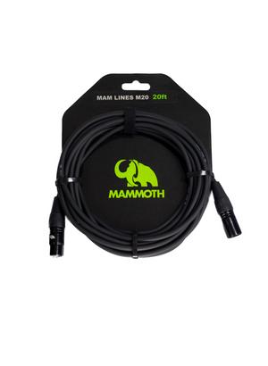 Mammoth MAM Lines M20 XLR-XLR Microphone Cable - 20ft