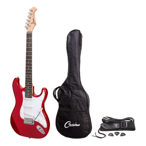 Casino ST-Style Electric Guitar Set - Transparent Wine Red