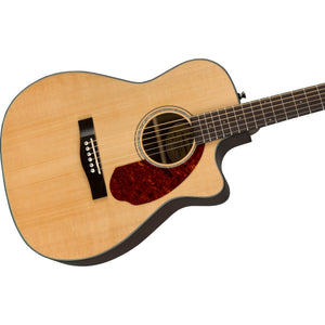 Fender CC-140SCE Acoustic/Electric Guitar - Natural with Case