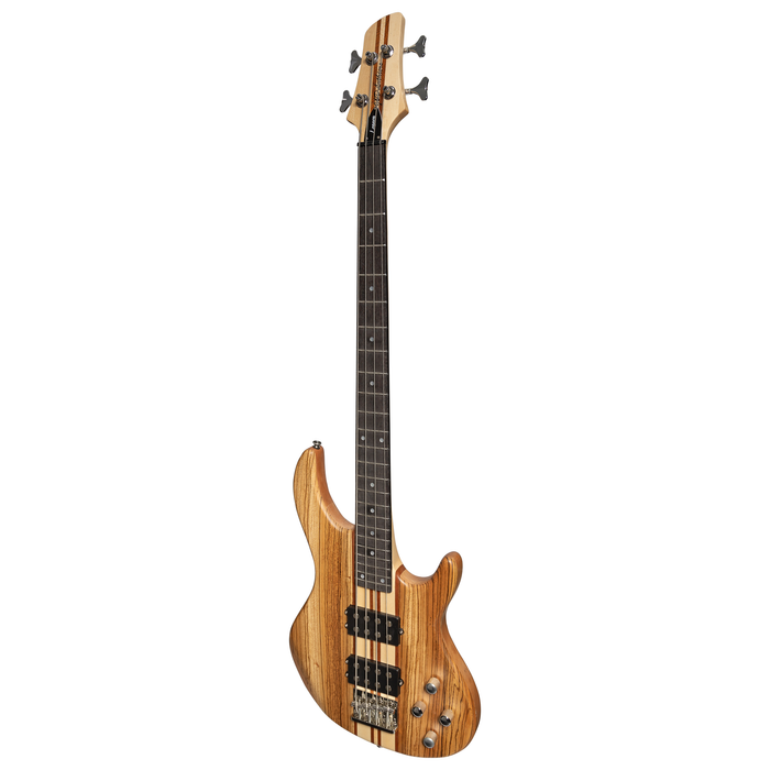 J&D Luthiers 4-String Contemporary Active Electric Bass Guitar - Natural Satin