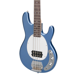 J&D Luthiers 4-String MM-Style Electric Bass Guitar (Metallic Blue)