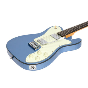 J&D Luthiers Deluxe TE-Style Electric Guitar - Metallic Blue