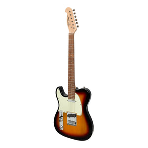 J&D Luthiers TE-Style Left Handed Electric Guitar - Sunburst