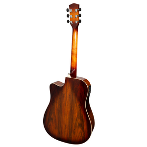Martinez MDC-31D-ABB Daowood Acoustic/Electric Guitar - African Brownburst