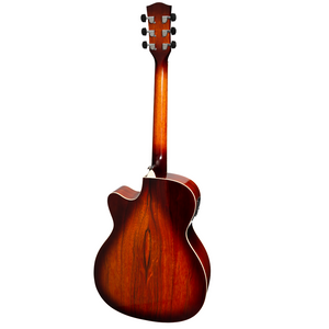 Martinez MFC-31D-ABB Daowood Acoustic/Electric Guitar - African Brownburst