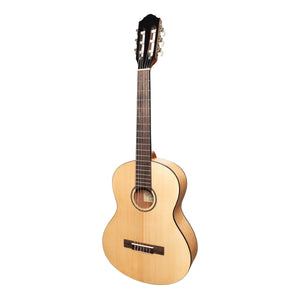 Martinez Slim Jim Thin Neck 3/4 Classical Guitar with Built-In Tuner -  Spruce/Mahogany