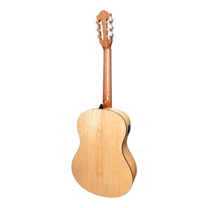 Martinez Slim Jim Thin Neck Classical Guitar with Built-In Tuner - Mindi-Wood