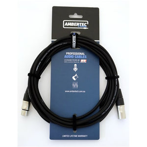Ambertec Rean XLR-XLR Microphone Cable - 15m