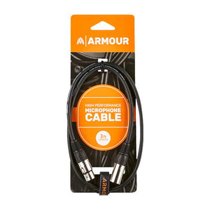 Armour CCP3 HP XLR-XLR Microphone Cable - 3ft