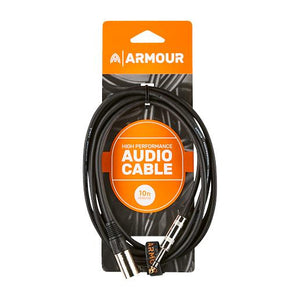 Armour CJPM10 HP XLR-1/4" TRS Jack Microphone Cable - 10ft
