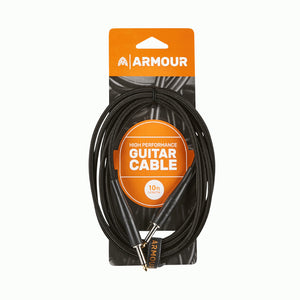 Armour GW10 Woven Guitar Cable - 10ft Black