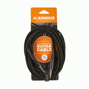 Armour GW20 Woven Guitar Cable - 20ft Black