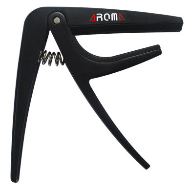 Aroma AC01 Capo for 6-String Acoustic or Electric Guitar - Black