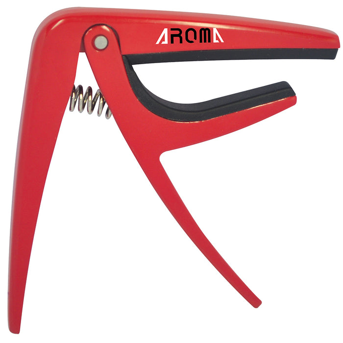 Aroma AC01 Capo for 6-String Acoustic or Electric Guitar - Red