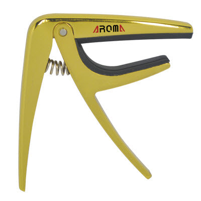 Aroma AC01 Capo for 6-String Acoustic or Electric Guitar - Gold