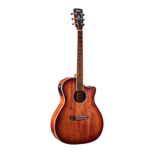 Cort GA-MEDX M Mahogany Grand Regal Series Acoustic/Electric Guitar w/Bag
