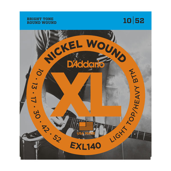 D'Addario EXL140 Light Top / Heavy Bottom Electric Guitar Strings (10-52)