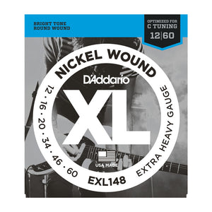 D'Addario EXL148 Extra Heavy Electric Guitar Strings (12-60) - Downtown Music Sydney