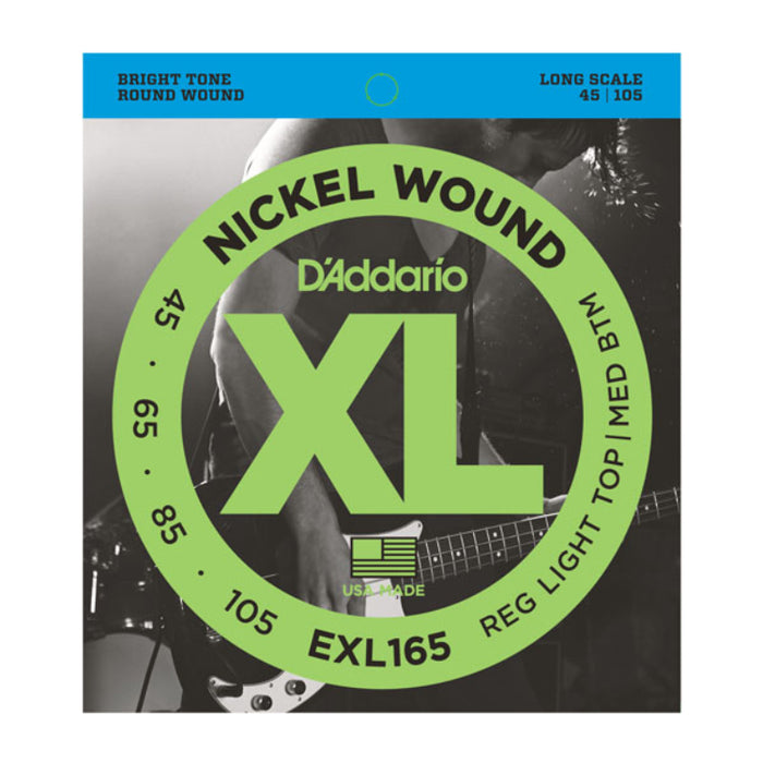 D'Addario EXL165 Custom Light Bass Strings (45-105)