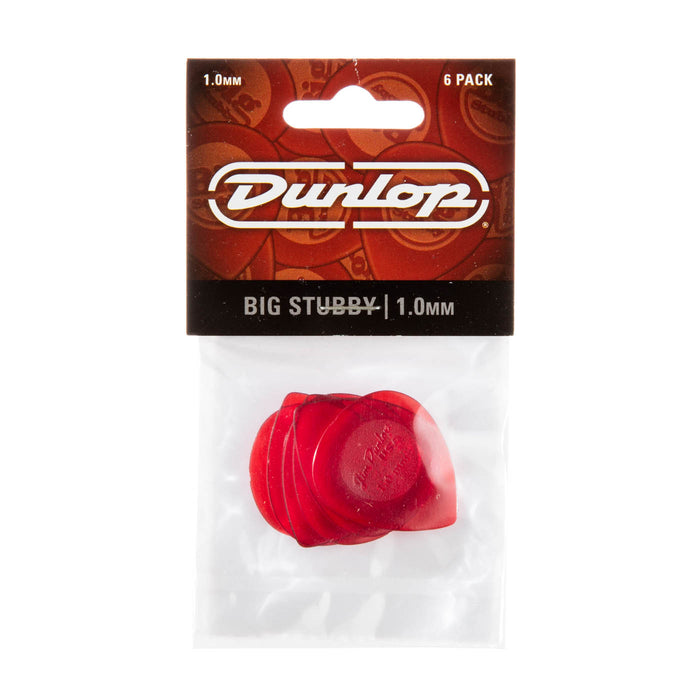 Dunlop Big Stubby Picks 6 Pack - 1.0mm