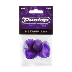 Dunlop Big Stubby Picks 6 Pack - 2.0mm - Downtown Music Sydney