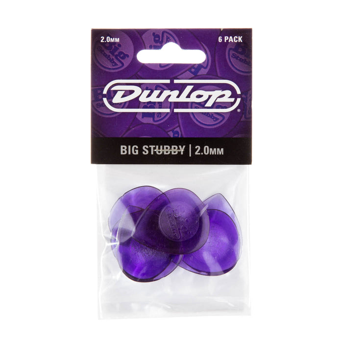 Dunlop Big Stubby Picks 6 Pack - 2.0mm