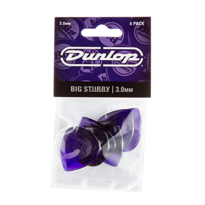 Dunlop Big Stubby Picks 6 Pack - 3.0mm