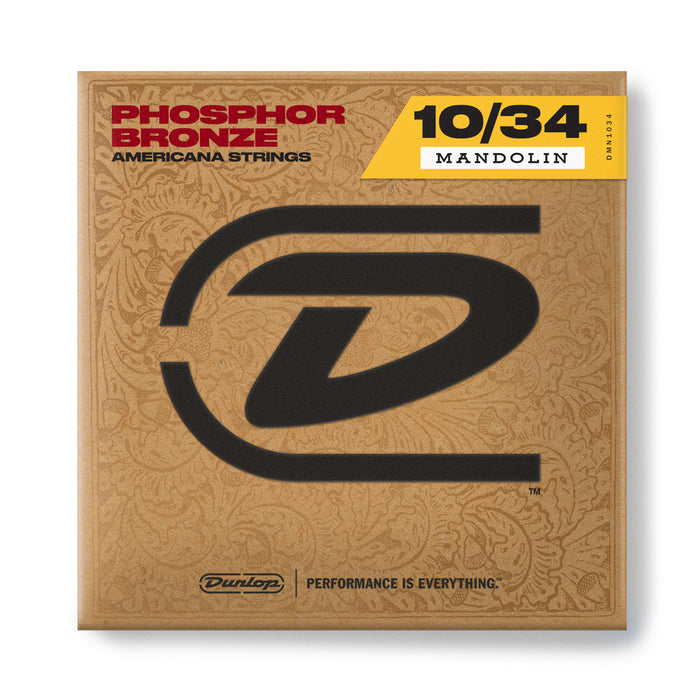 Dunlop DMP1034 Light Phosphor Bronze Mandolin Strings (10-34)
