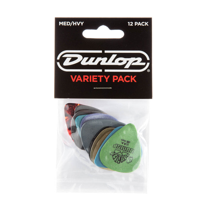 Dunlop 12 Pick Variety Pack - Medium/Heavy