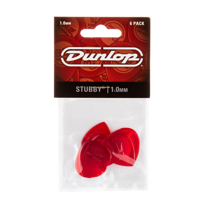 Dunlop Stubby Jazz Picks 6 Pack - 1.0mm