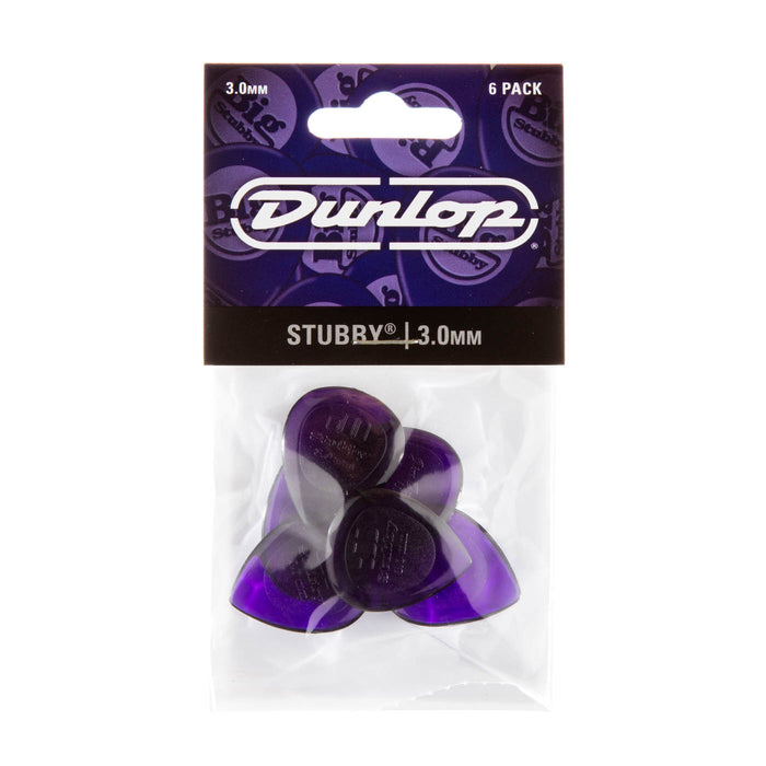 Dunlop Stubby Jazz Picks 6 Pack - 3.0mm