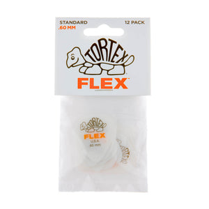 Dunlop Tortex Flex Standard Picks 12 Pack - .60mm Orange - Downtown Music Sydney