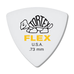 Dunlop Tortex Flex Triangle Picks 6 Pack - 0.73mm Yellow - Downtown Music Sydney