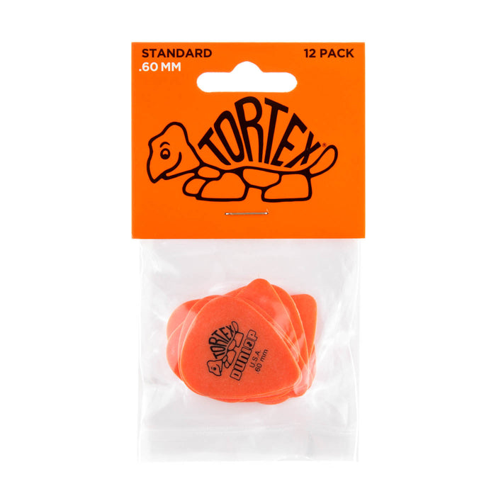 Dunlop Tortex Standard Picks 12 Pack - .60mm Orange