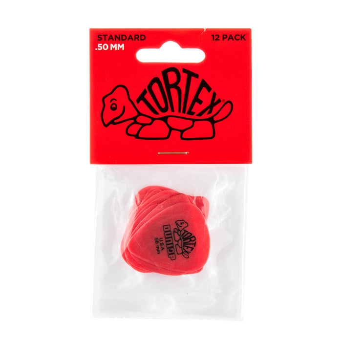 Dunlop Tortex Standard Picks 12 Pack - .50mm Red