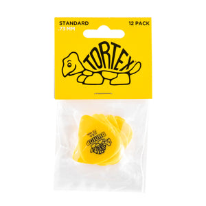 Dunlop Tortex Standard Picks 12 Pack - .73mm Yellow - Downtown Music Sydney