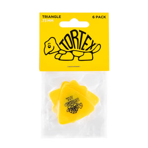 Dunlop Tortex Triangle Picks 6 Pack - .73mm Yellow - Downtown Music Sydney