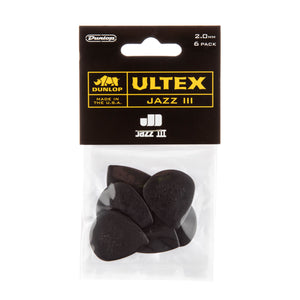 Dunlop Ultex Jazz III Picks 6 Pack - 2.0mm - Downtown Music Sydney