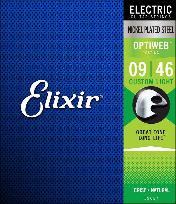Elixir 19027 Optiweb Custom Light Electric Guitar Strings (9-46)