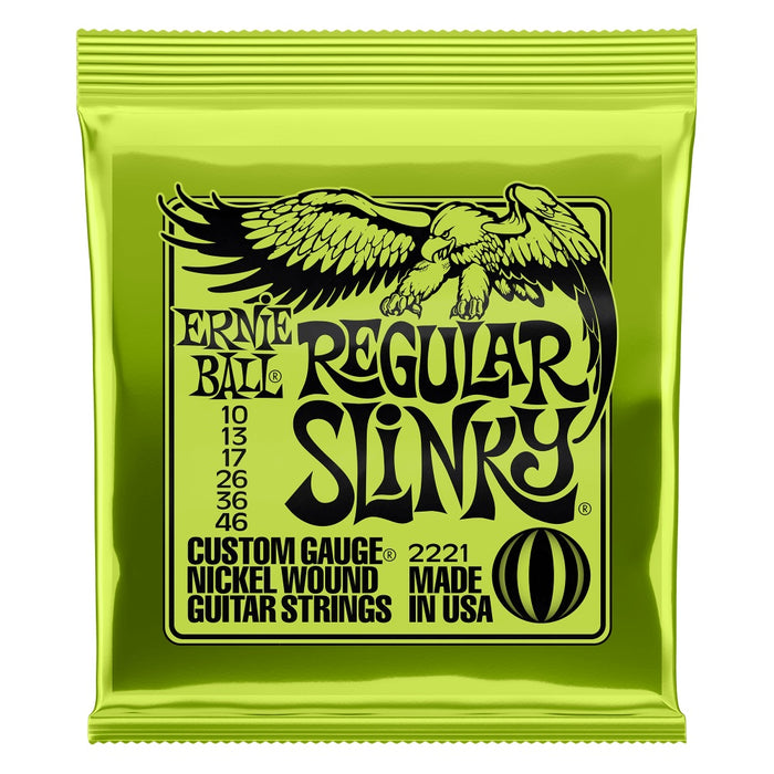 Ernie Ball Regular Slinky Electric Guitar Strings (10-46)
