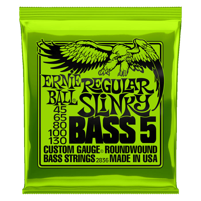Ernie Ball Regular Slinky 5-String Bass Strings (45-130)