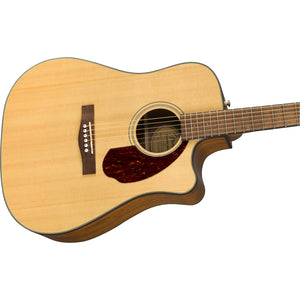 Fender CD-140SCE Acoustic/Electric Guitar - Natural with Case